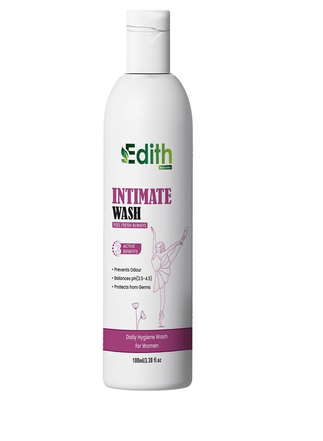 EDITH غسول إديث للمناطق الحساسة للنساء، 100 مل، يمنع الروائح الكريهة، ويوازن درجة الحموضة، ويحمي من الجراثيم - Image 1